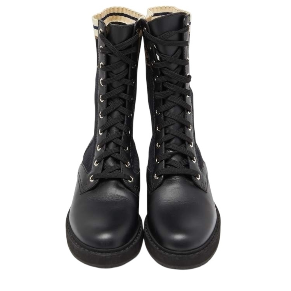 Fendi Women's Rockoko Combat Boots - Picture 6 of 11